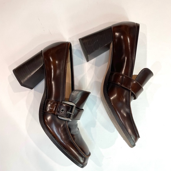 M. Gemi Shoes - M.Gemi womens shoes, Made In Italy, Modern Brown Loafer With Buckle. 9.5 US/40 E